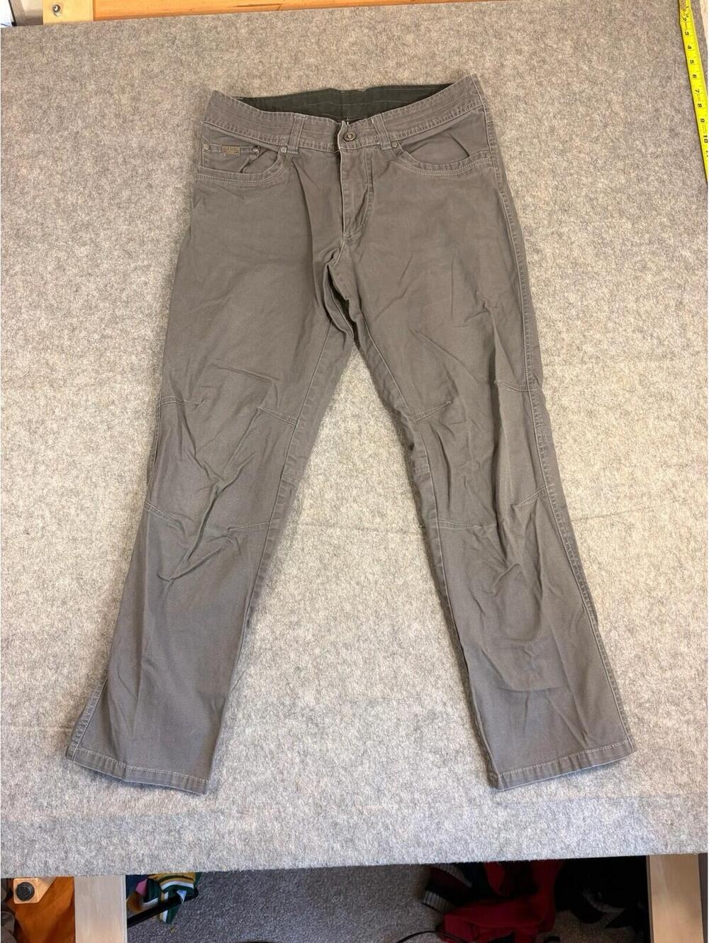 KUHL Rydr Men's 32x30 Patina Dye Canvas Pants Articulated Slate Gray